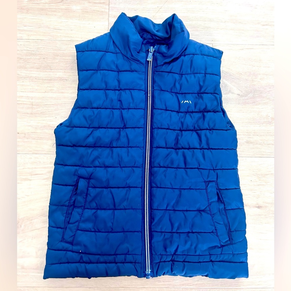 Mayoral boys puffer vest size 4 navy blue